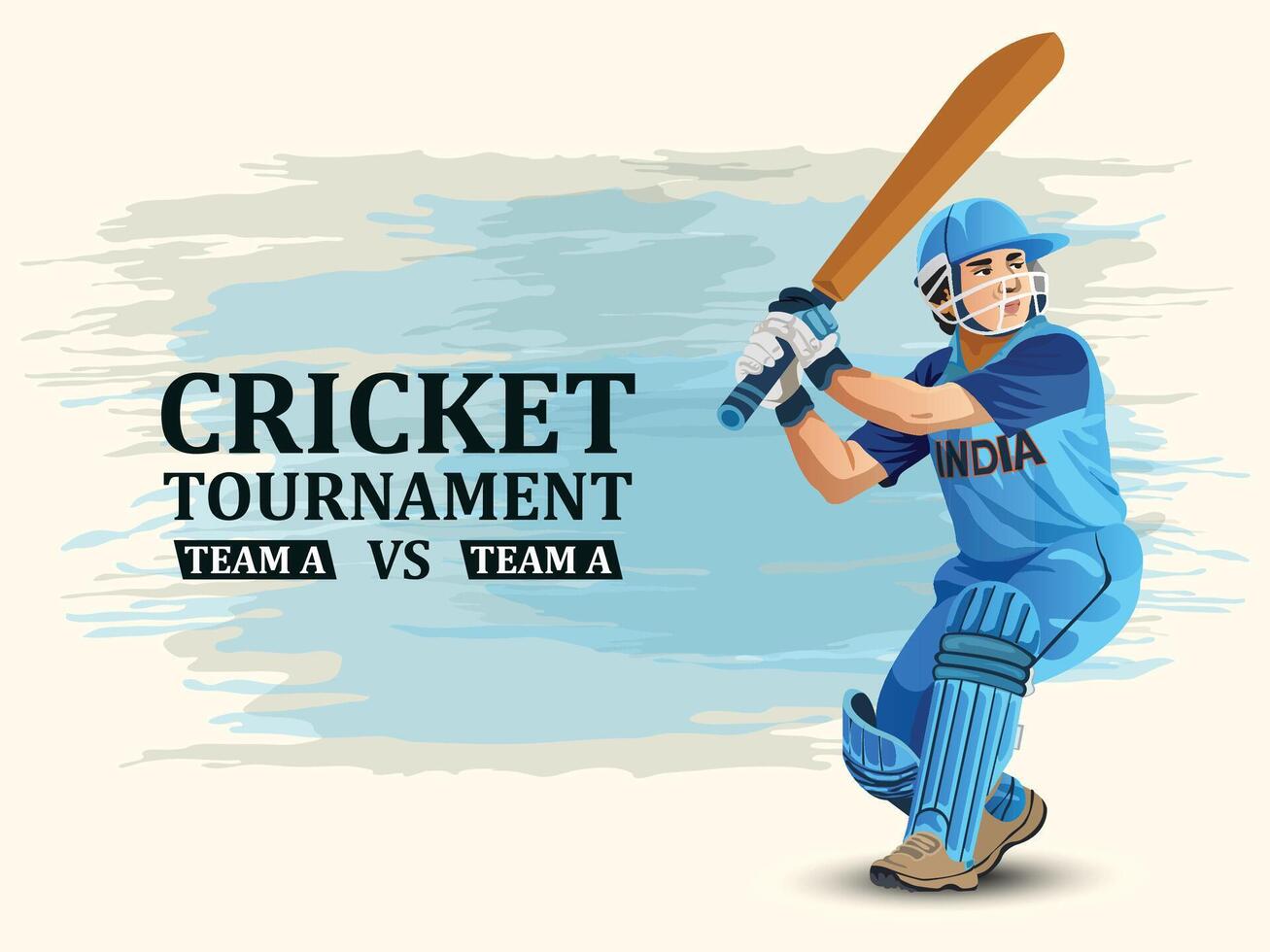 Cricket World Tournament Championship League Match Banner vector