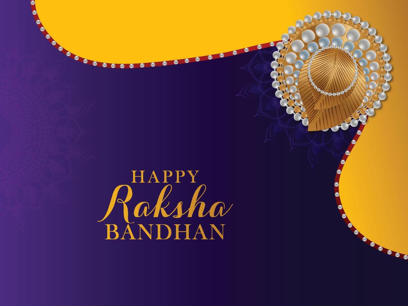 Happy raksha bandhan with background vector