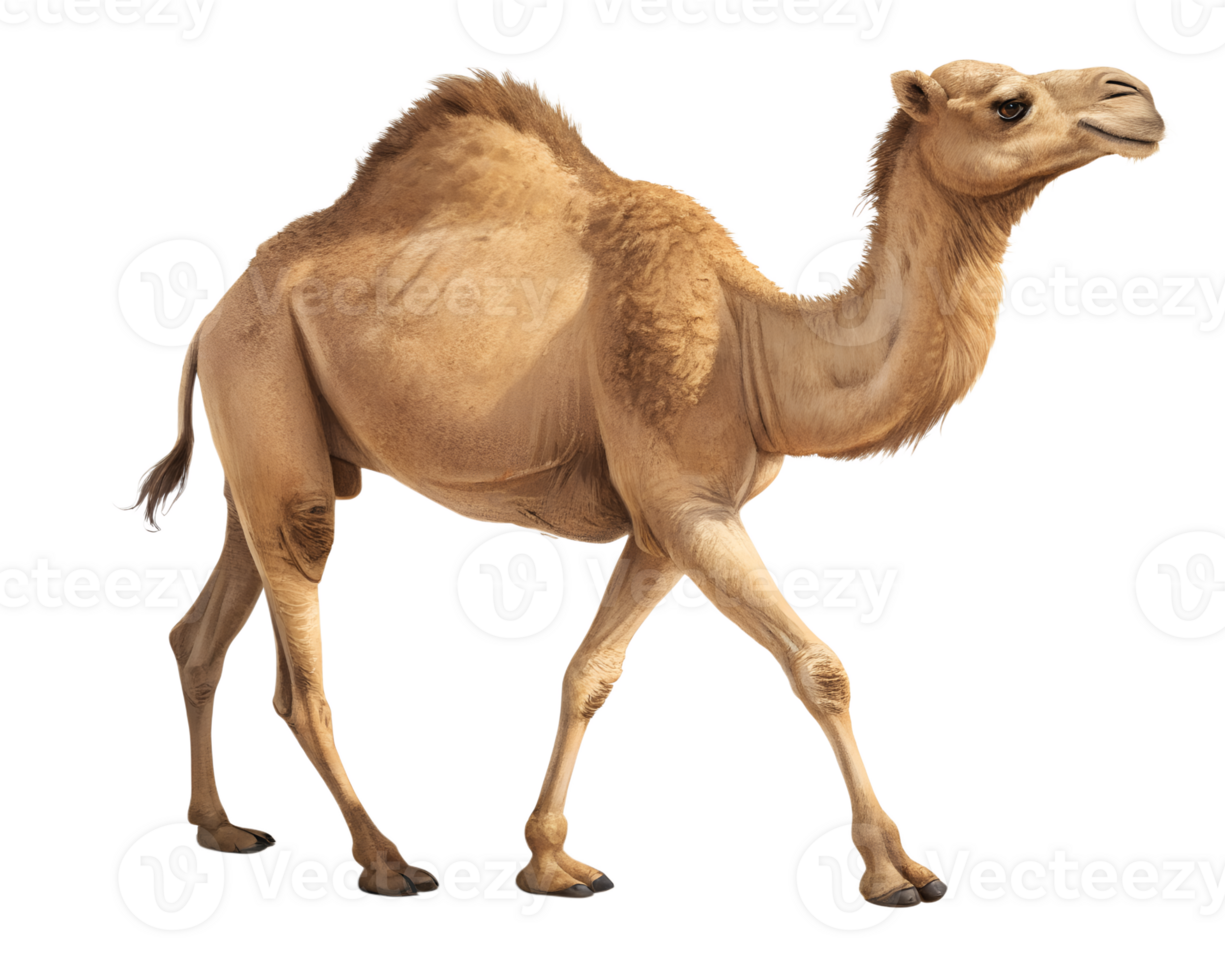 3D Illustration, Dromedary Camel, isolated on a transparent background png