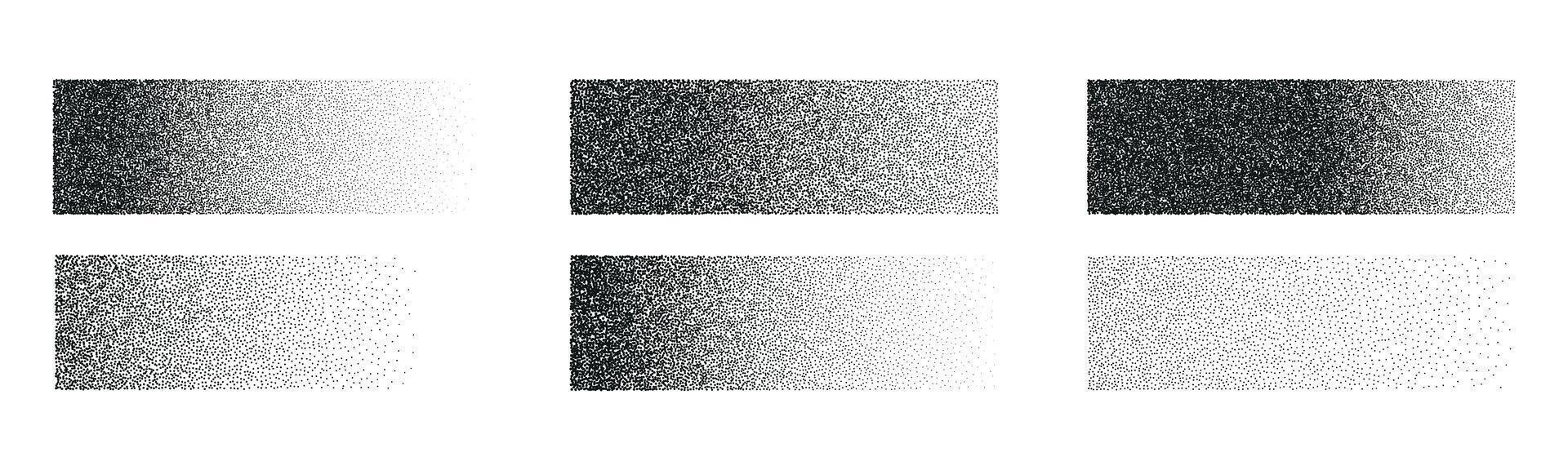 Grainy paper texture with noise overlay. Distressed charcoal effects and mezzotint patterns. Flat illustration isolated on white background. vector