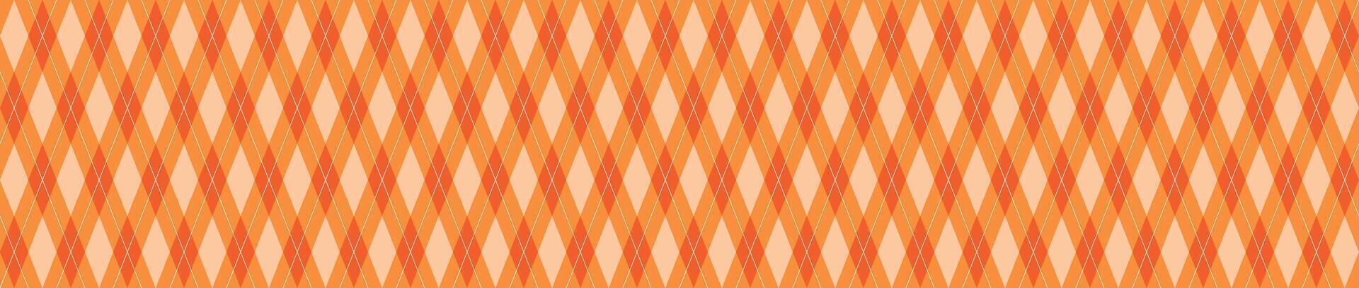 Seamless background halloween harvest background with argyle texture. Flat illustration isolated vector