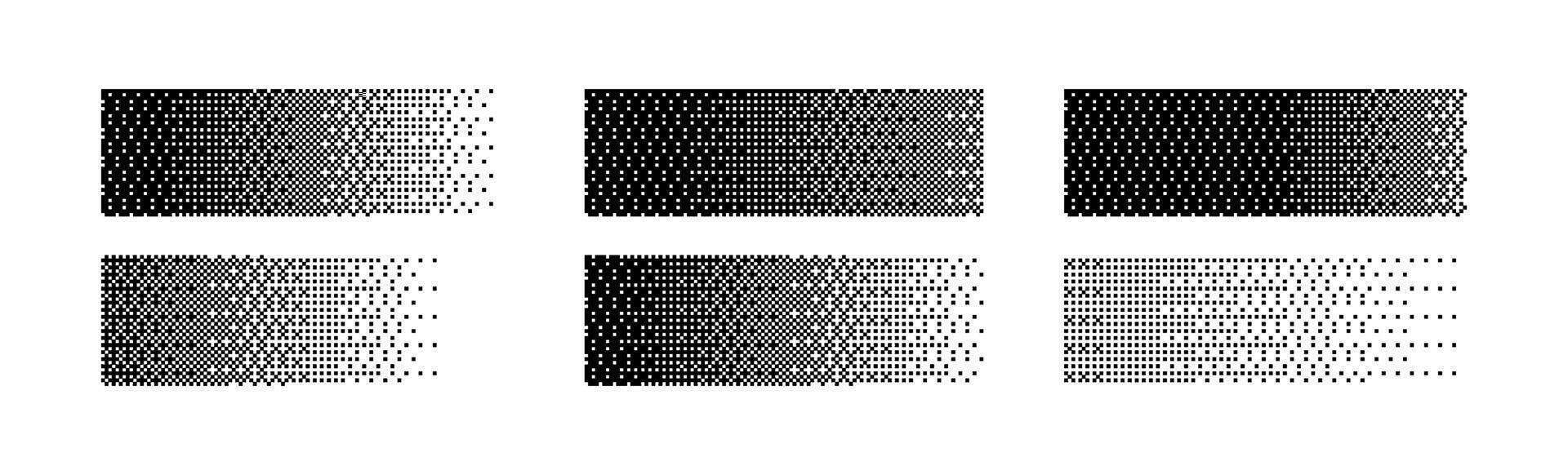 Retro pixel dot noise pattern with gritty grain texture. Flat illustration isolated on white background. vector