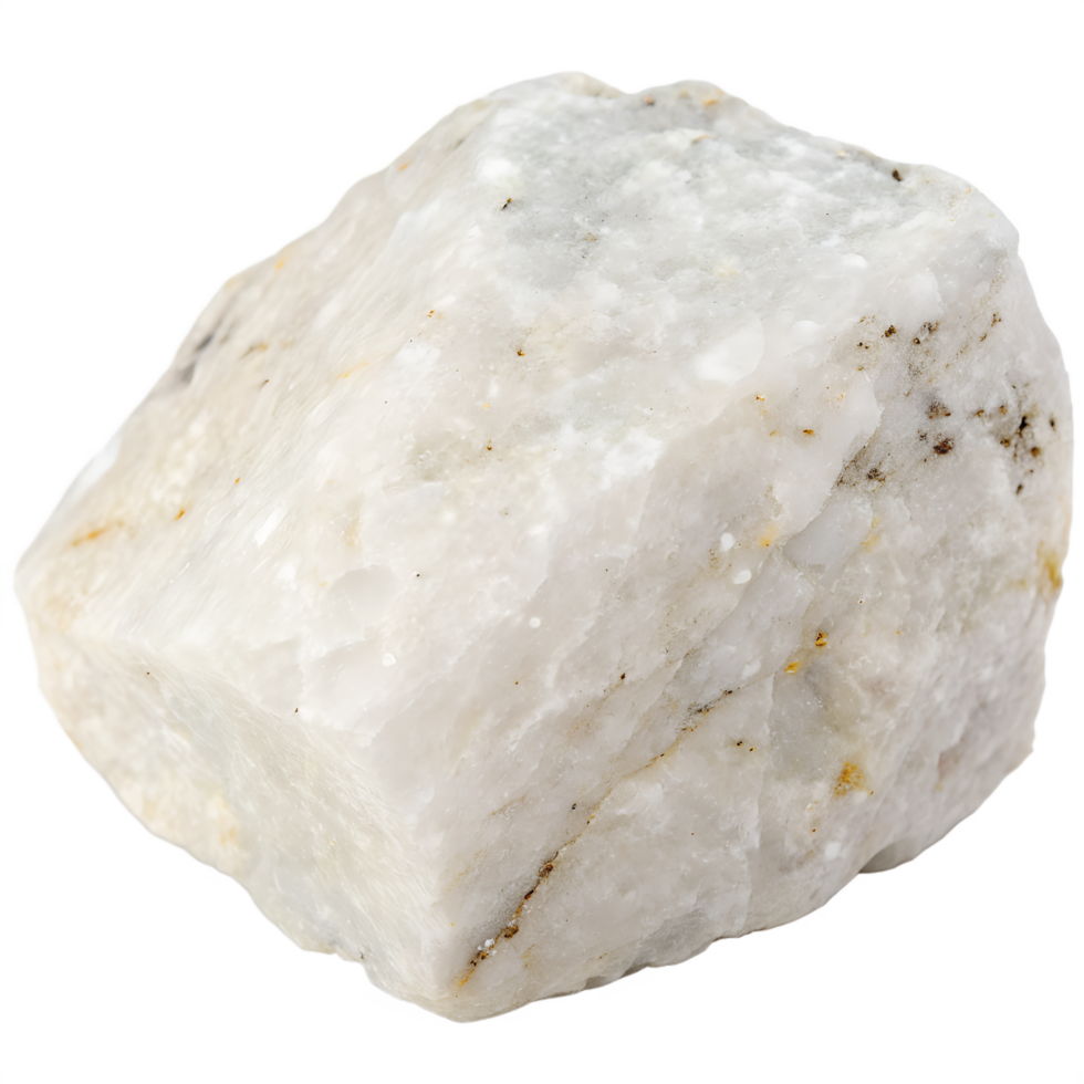 A white granite with high quartz and feldspar content, very light-colored. transparent background png