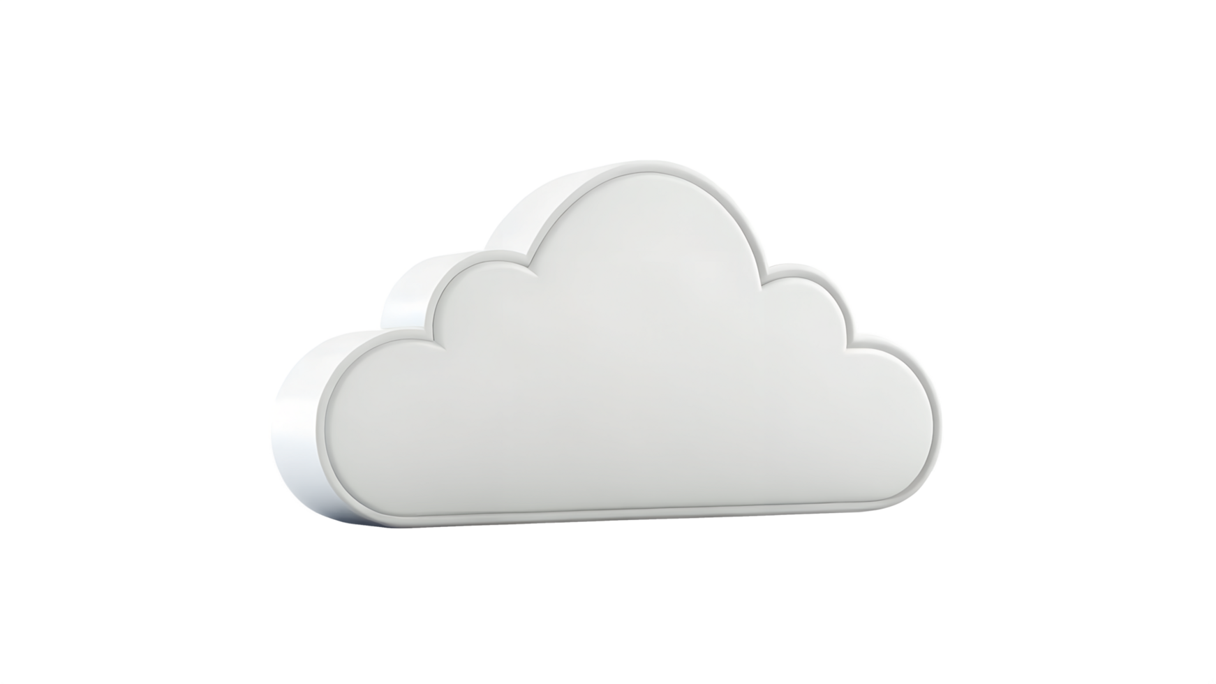 3d Icon - A minimalist fog, isolated on a transparent background png