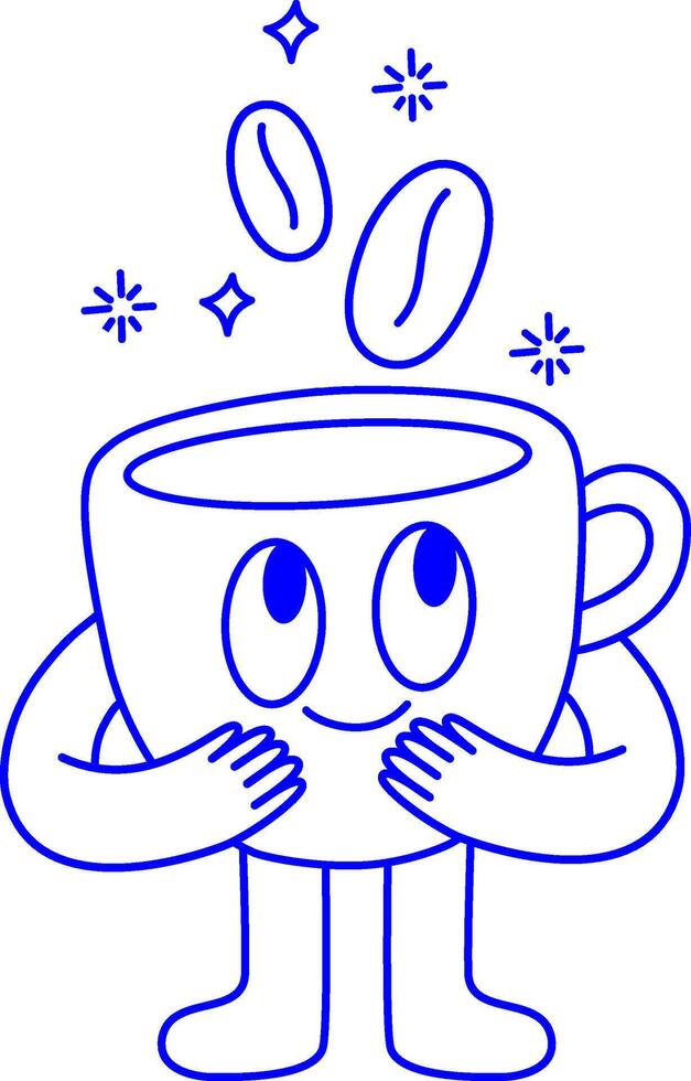 Coffee cup logo design and graphic elements for advertising vector