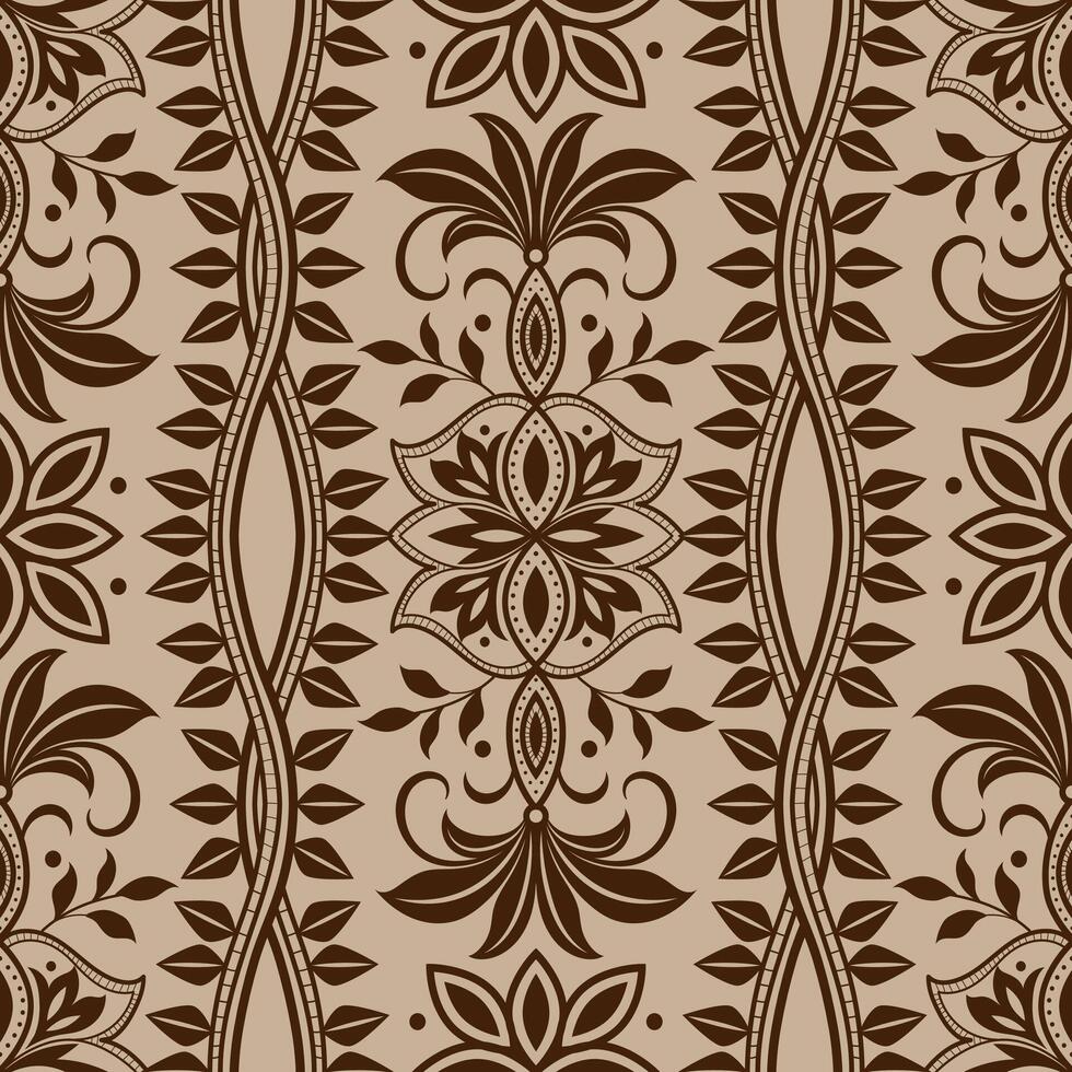 Abstract Floral leaves on abstract floral shapes background vector