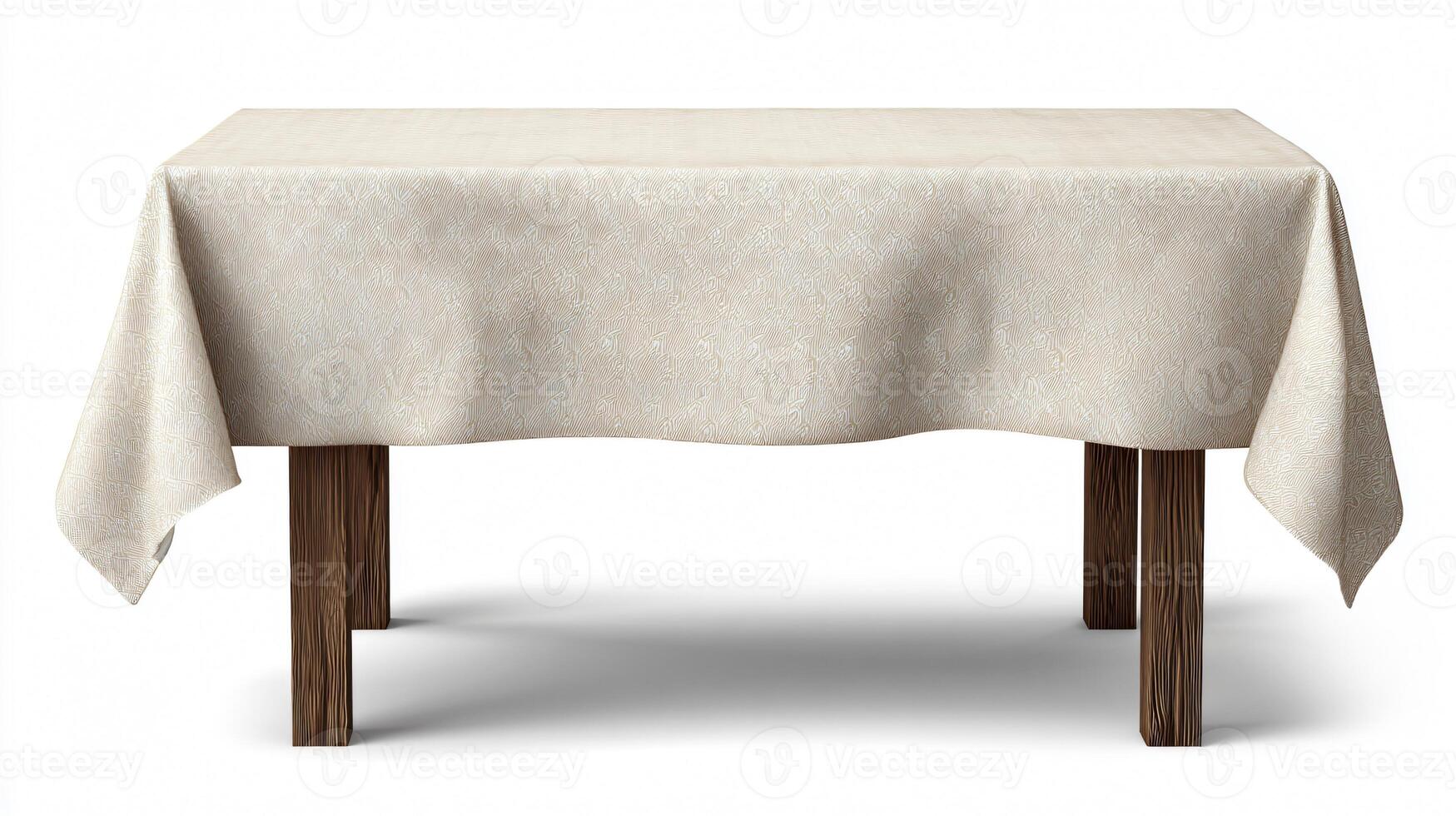 Tablecloth on White Table for Sophisticated Dining Setup photo
