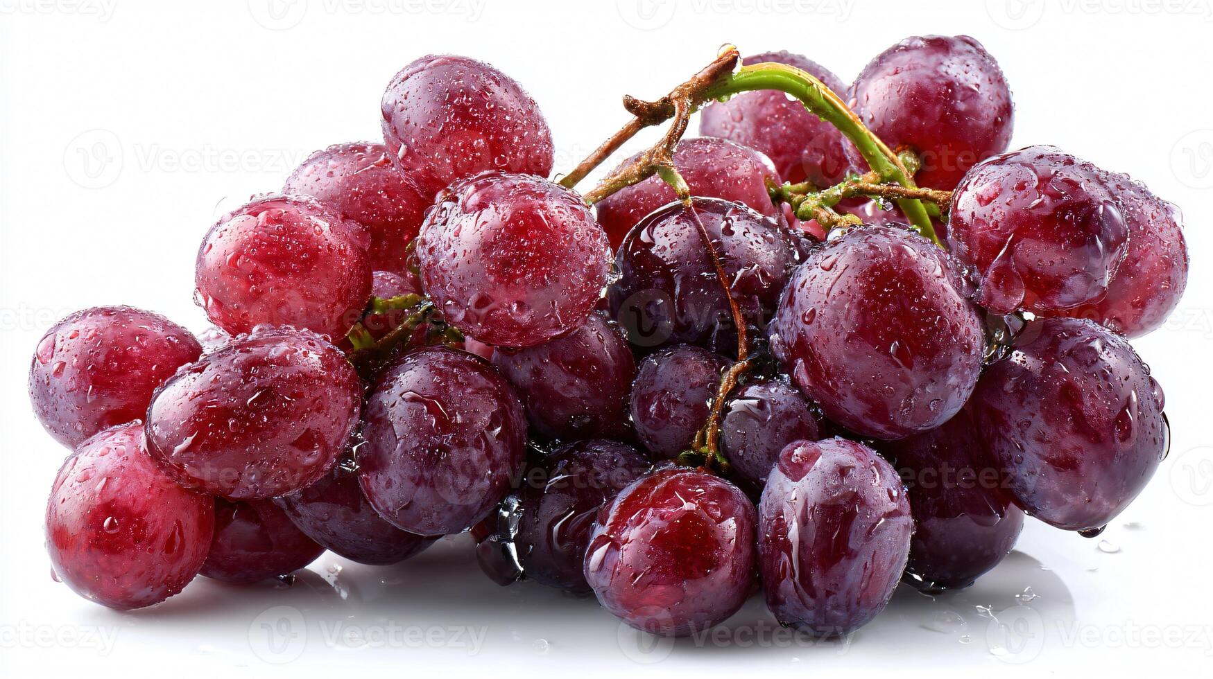 Fresh Grape Isolated on White Background for Creative Designs and Projects photo