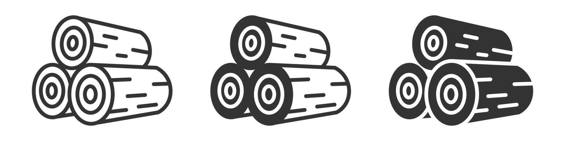 Three black and white icons of a stack of poker chips vector