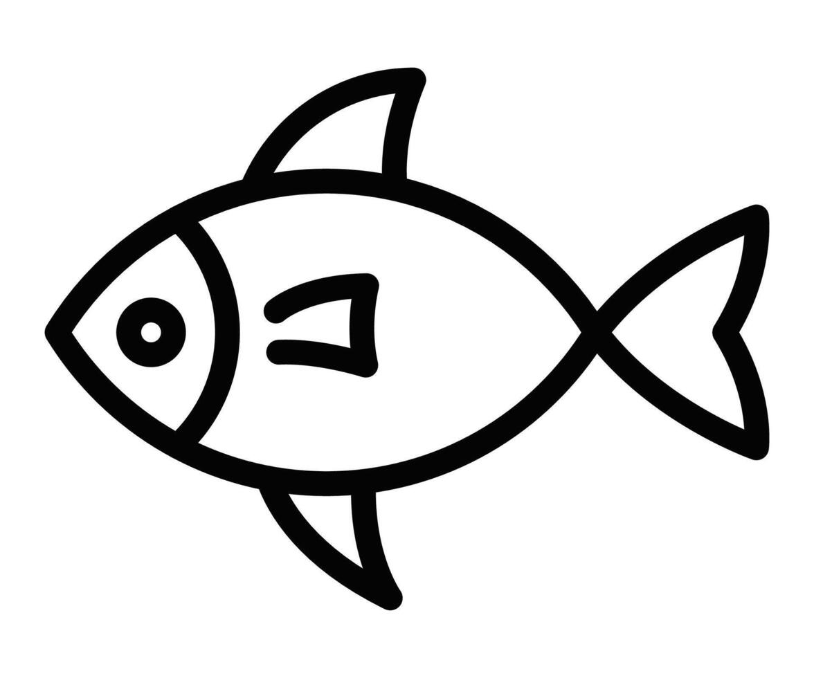 Fish icon illustration vector