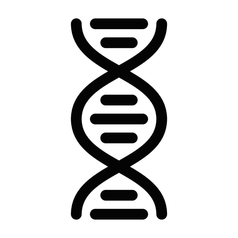 Dna icon isolated on white background vector