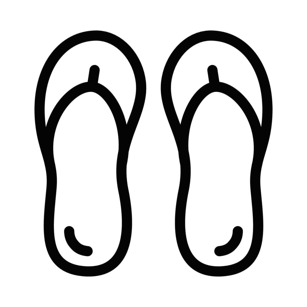 A pair of flip flops on a white background vector
