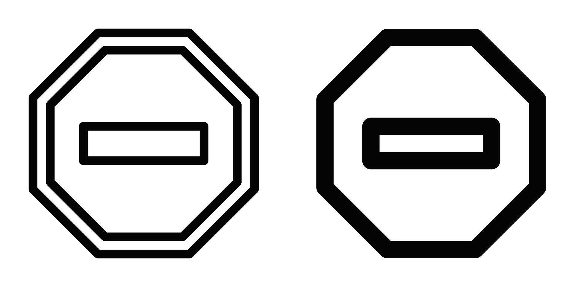 Two black and white images of a black and white symbol vector