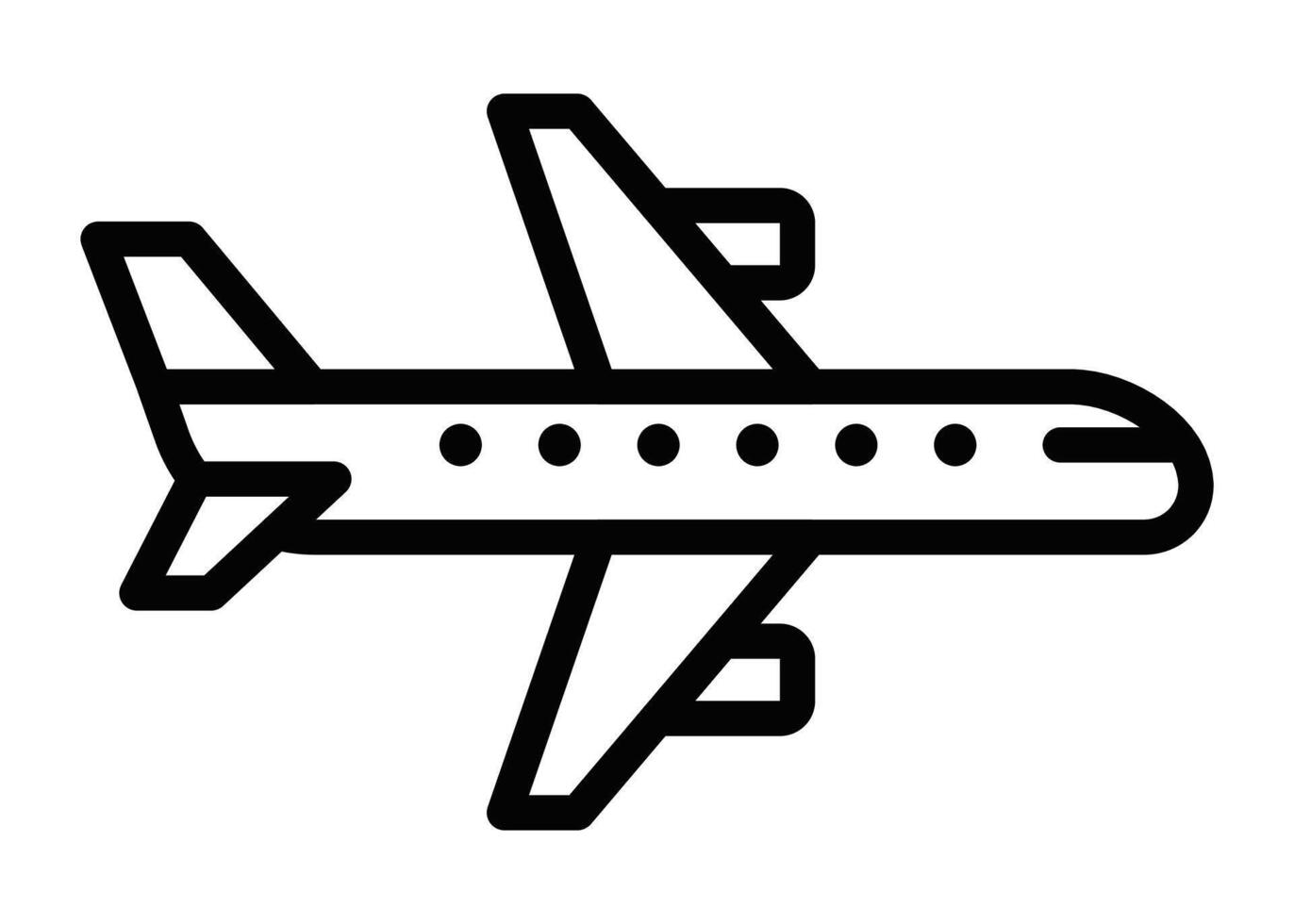 Airplane icon illustration vector