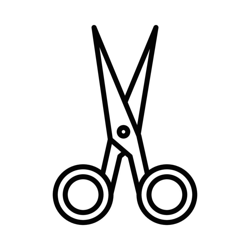 Scissors icon illustration on white background vector