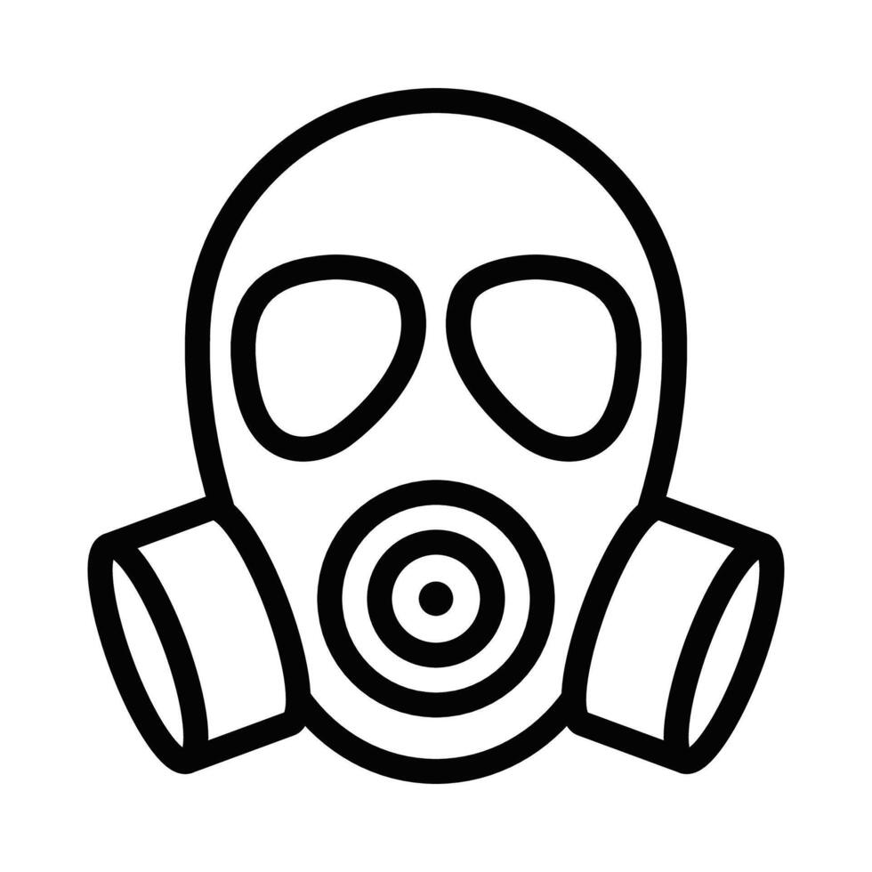 A gas mask icon on a white background vector