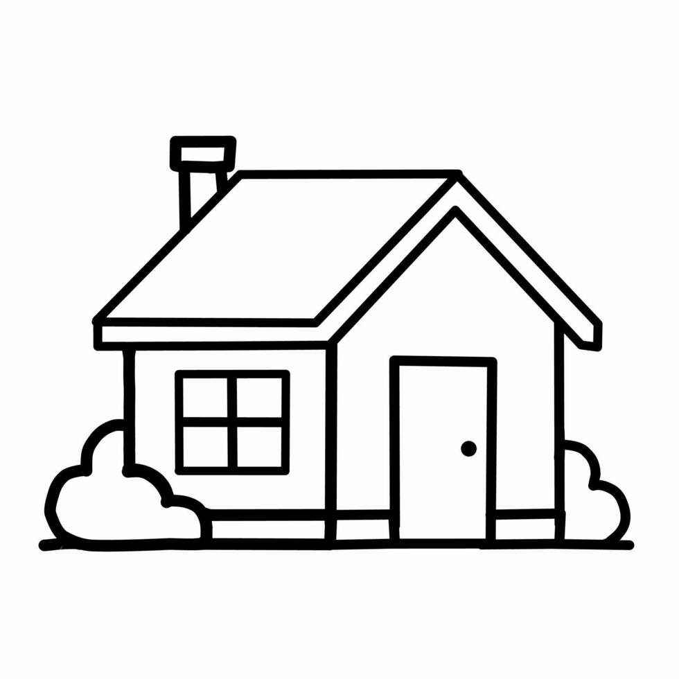 Flat style home icon. Simple and friendly design for various uses. vector