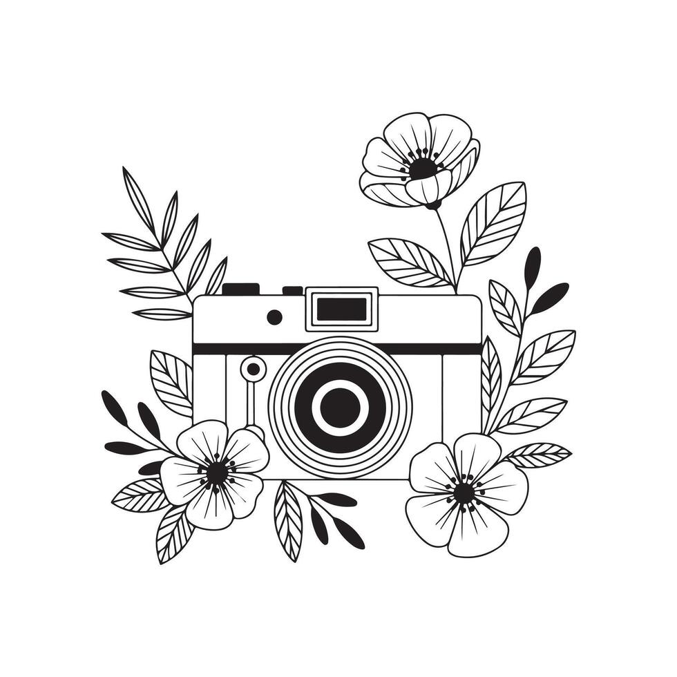 High Resolution Camera Icon Graphic Design vector