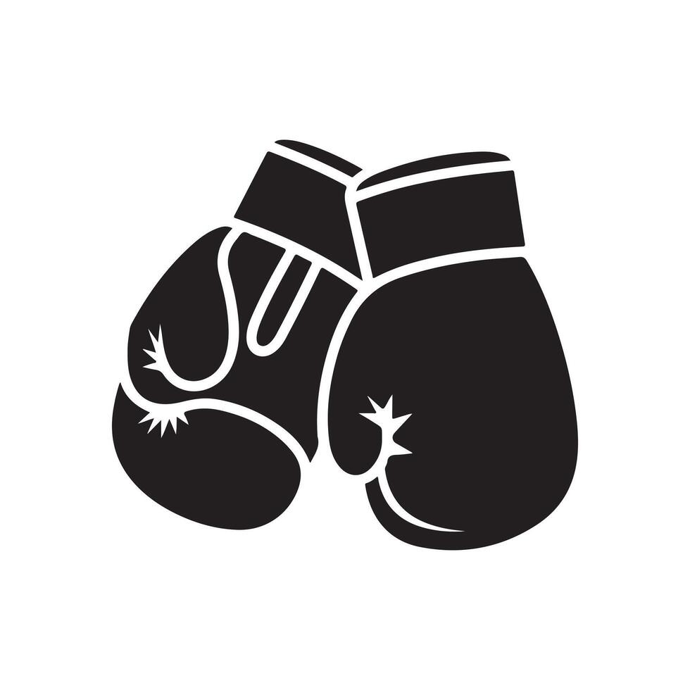 Boxing gloves icon illustration vector