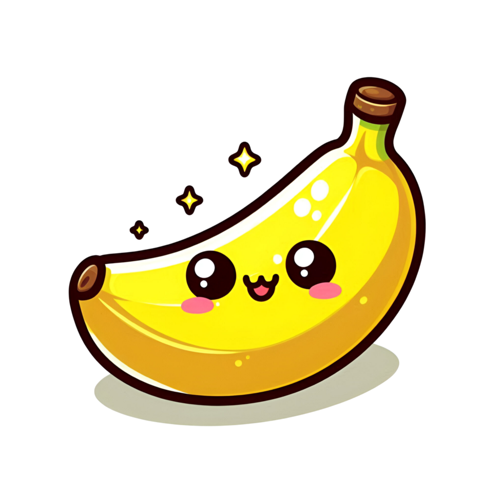 Happy Banana Character Expression png