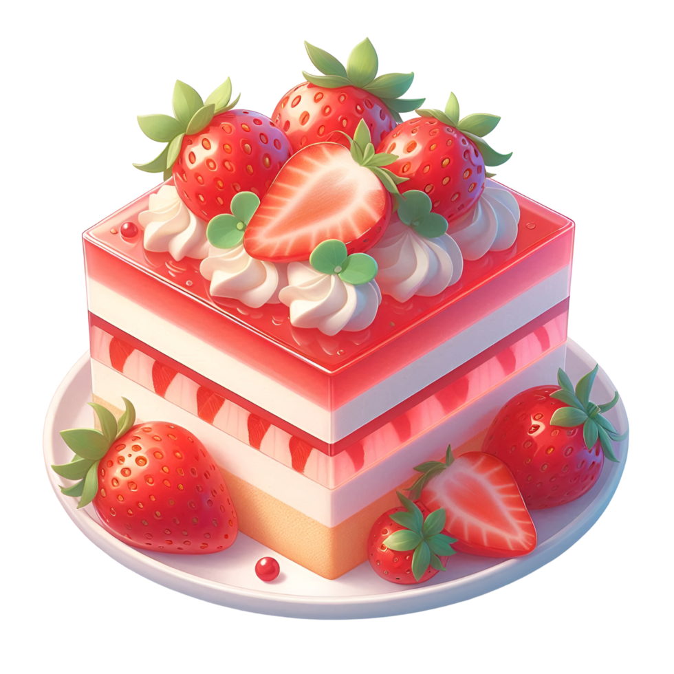 Strawberry Cake Delight png