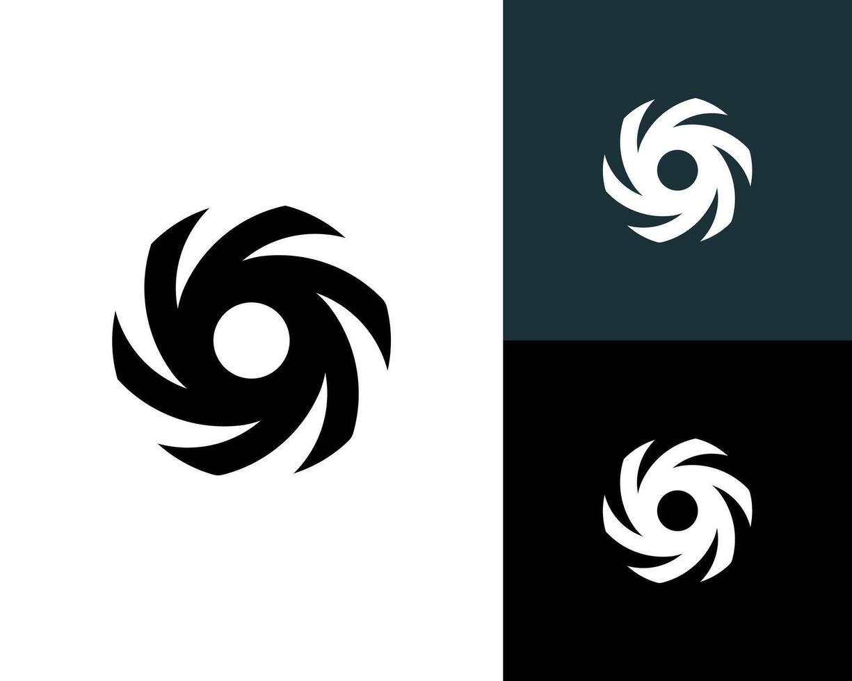 Vortex Circle Spiral Circular Rotation With Abstract Modern Logo Design Illustration vector