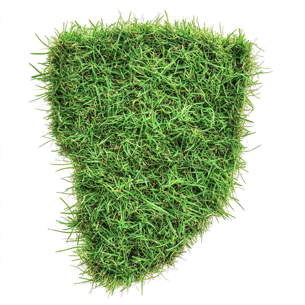 A piece of grass isolated photo