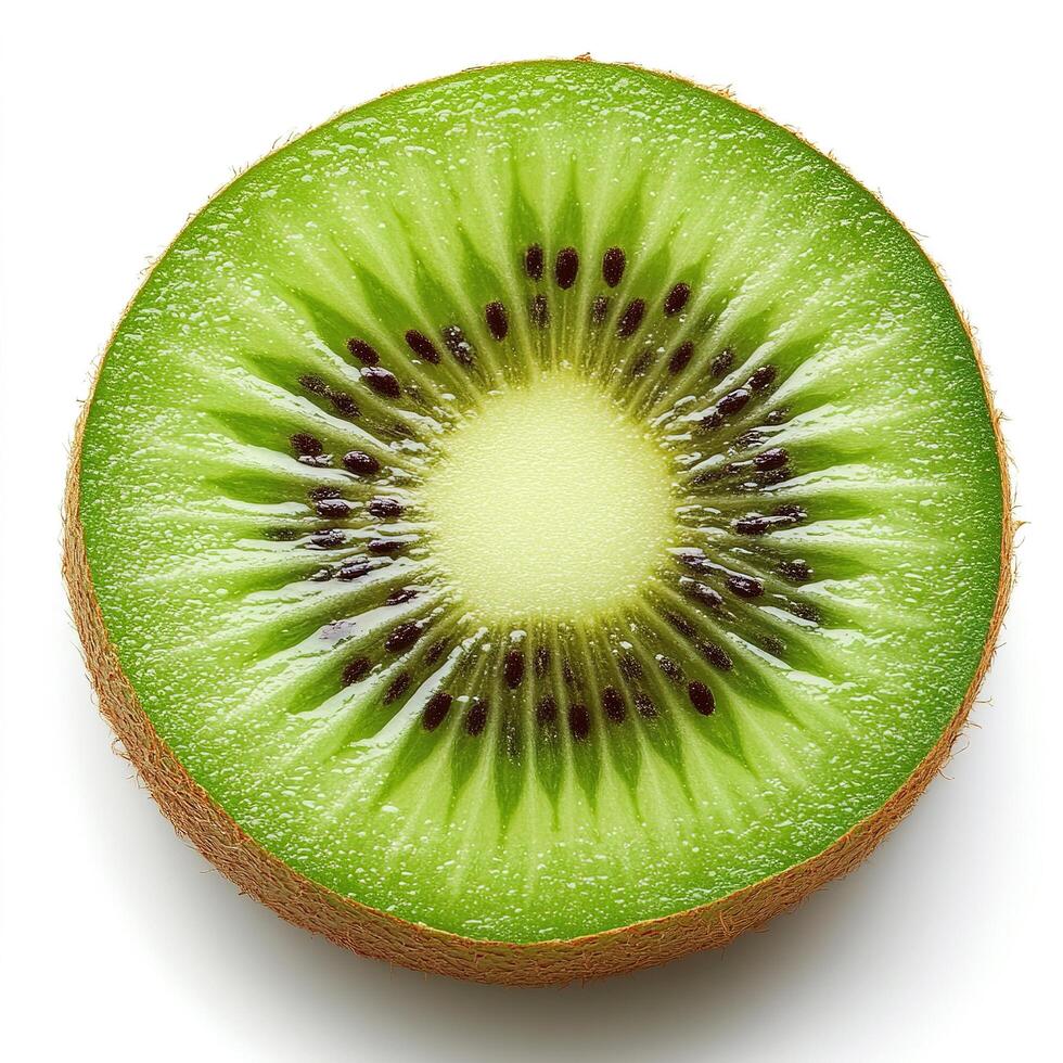 Half kiwi isolated photo