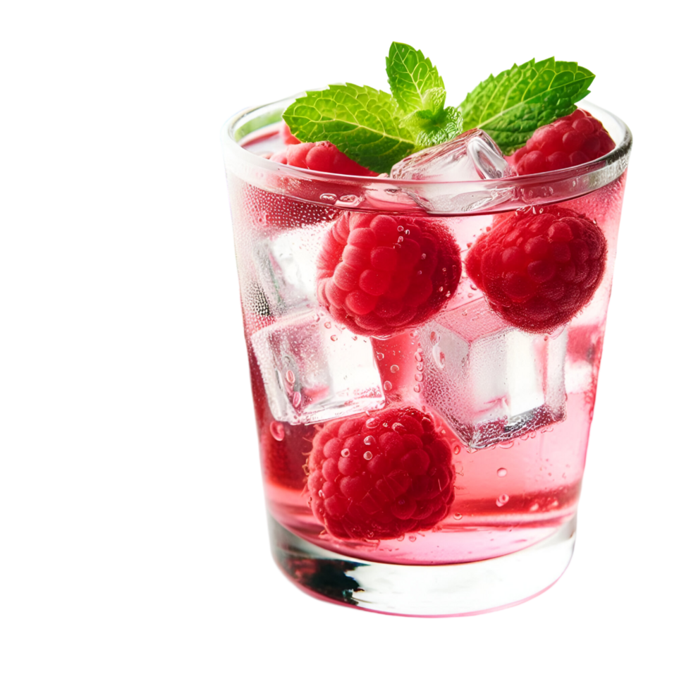 Raspberry Mint Drink png