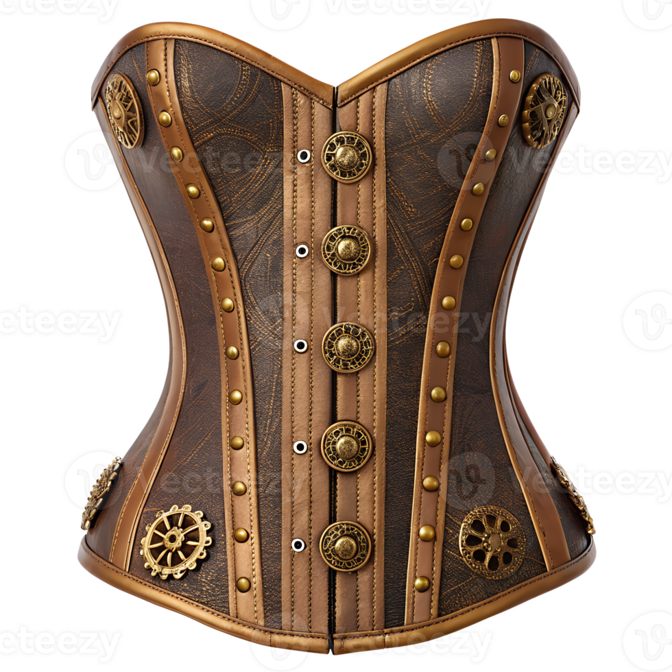 Steampunk Mechanical Corset 3D Render png