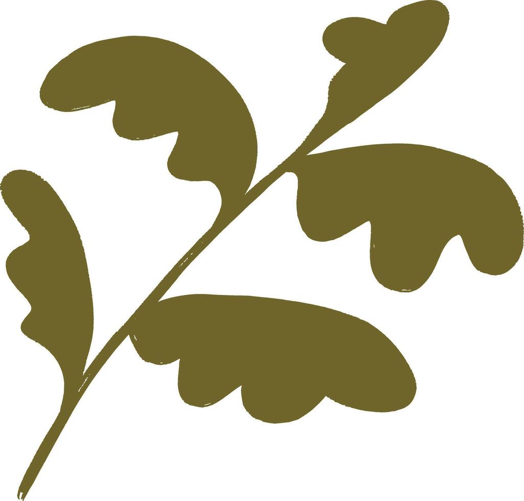Minimal Leaf Illustration vector