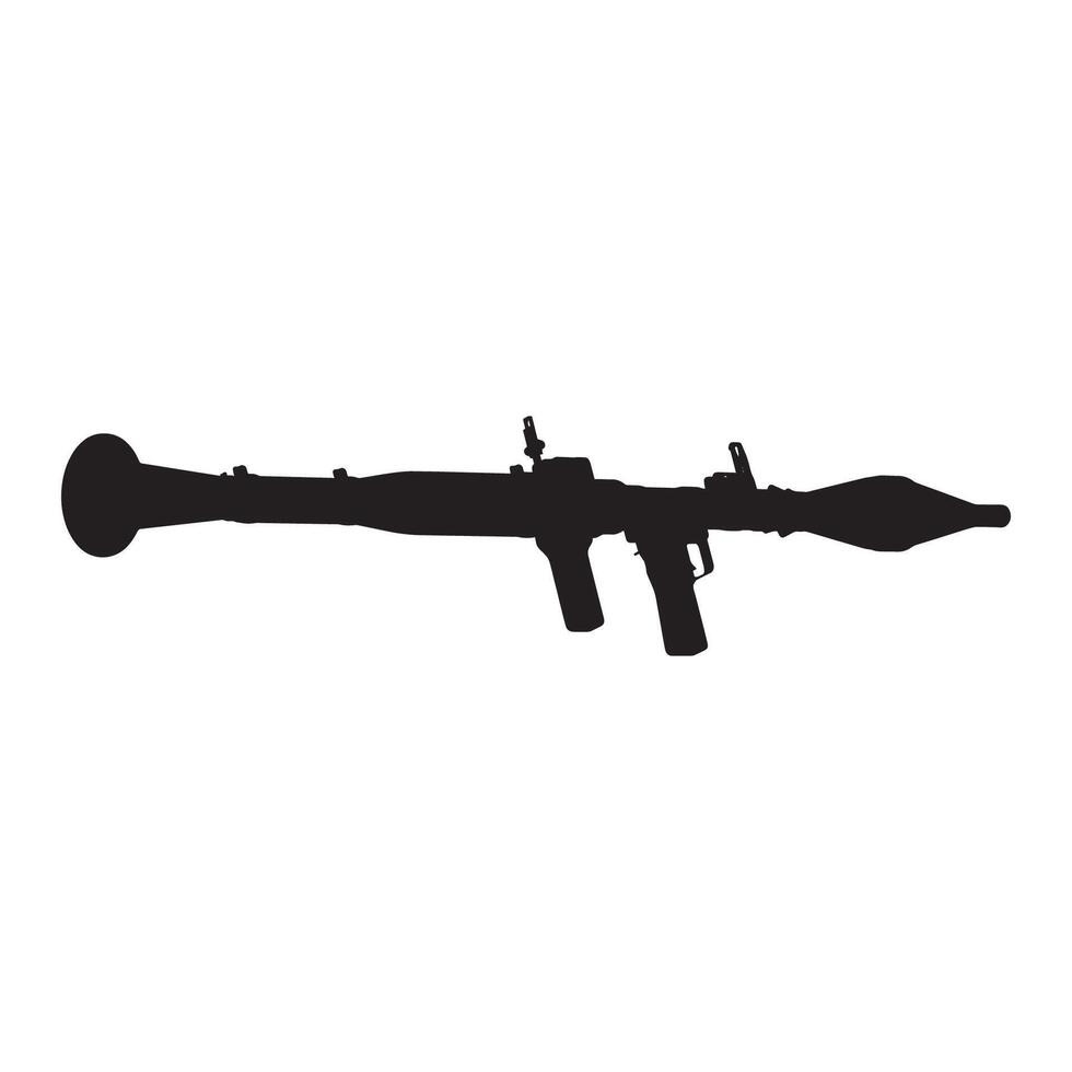 Illustration of Bazooka Silhouette vector