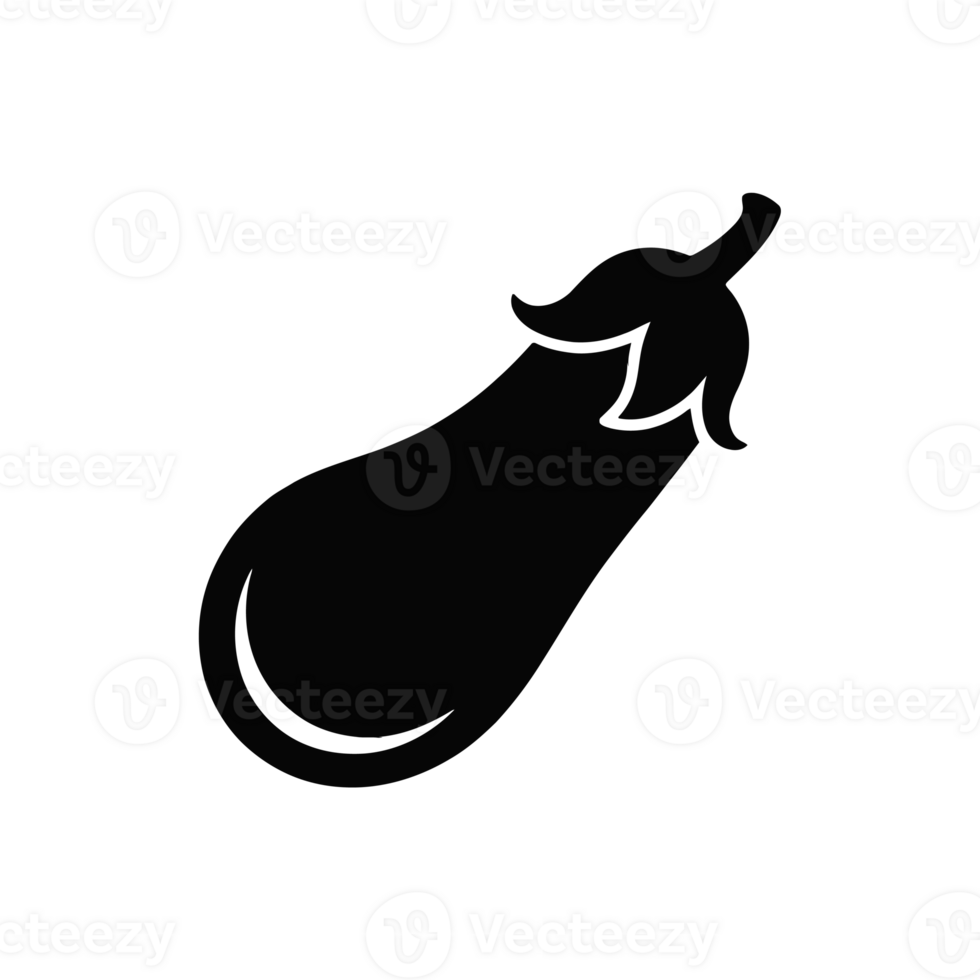 silhouette of an eggplant cutouts png