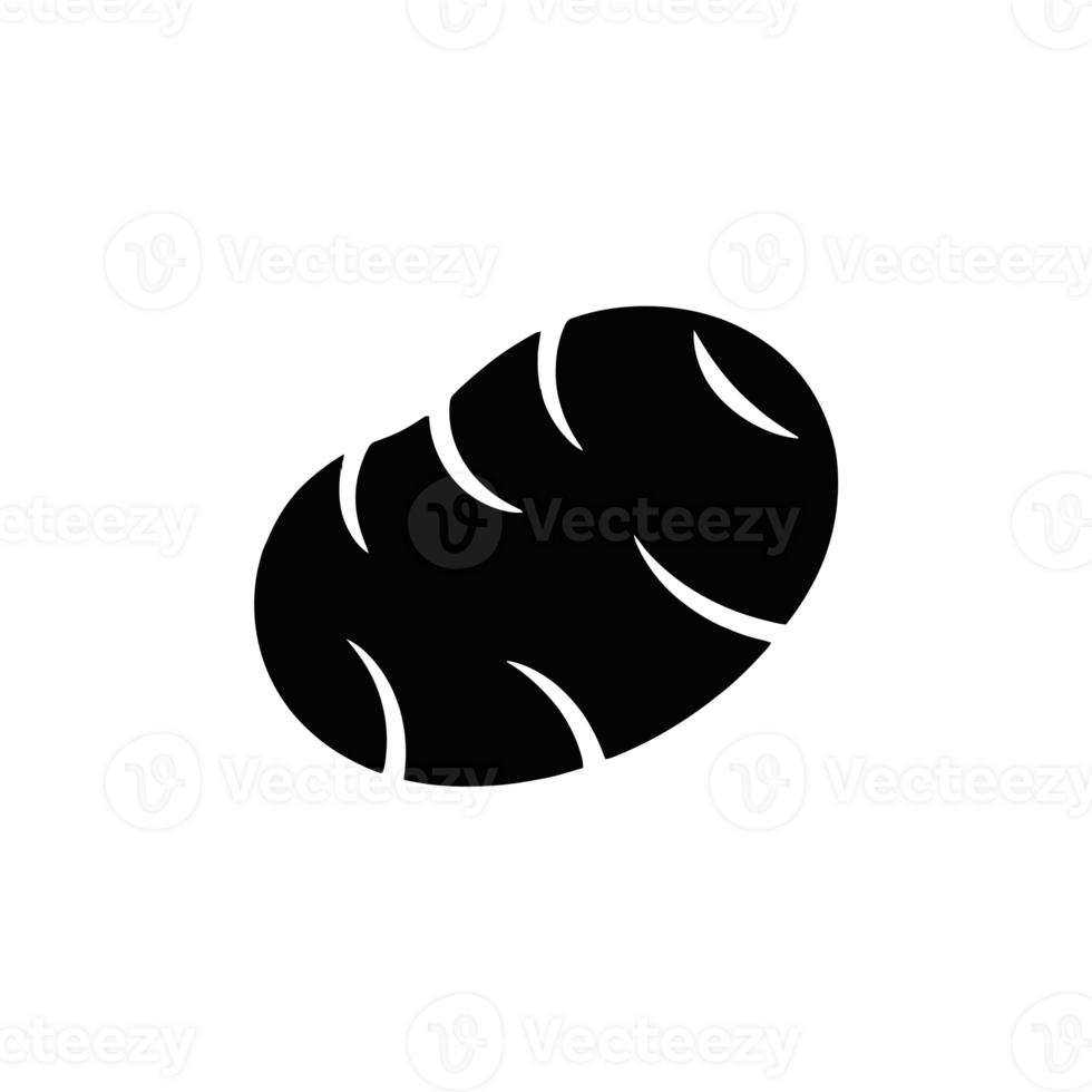 A black silhouette of a potato cutouts png