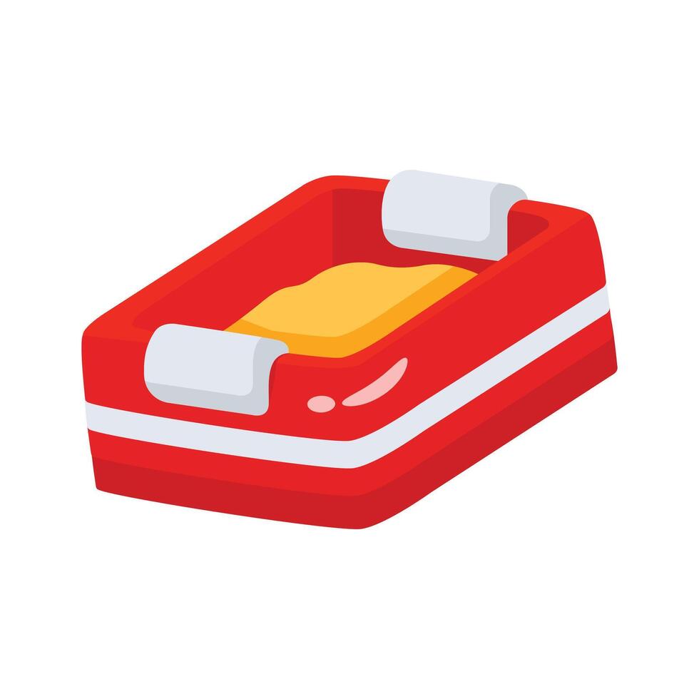 2d icon showing enclosed litter box setup vector