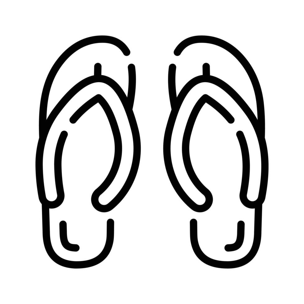 Get a glimpse of this icon of flip flops, vector