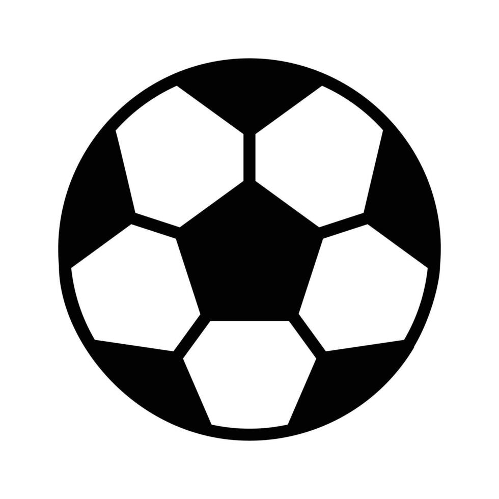 A glyph style icon denoting a football, premium design. vector