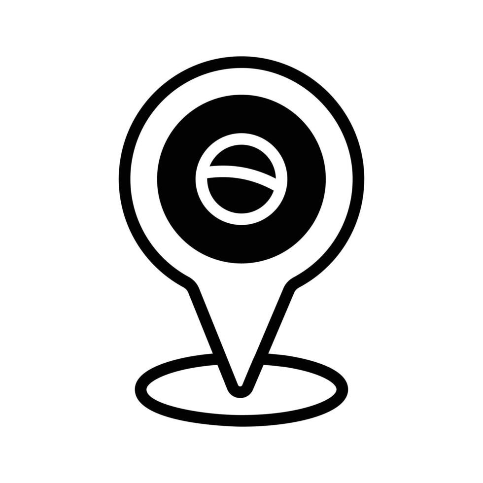 An editable icon of carnival location in glyph. vector