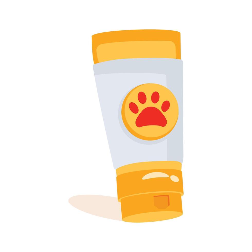 A visually appealing 2d style icon of pet cream vector