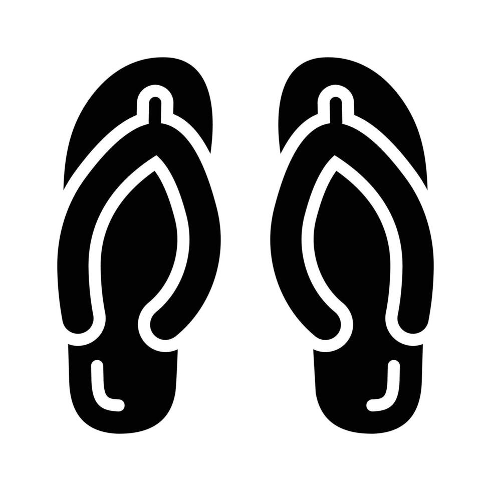 Get a glimpse of this icon of flip flops vector