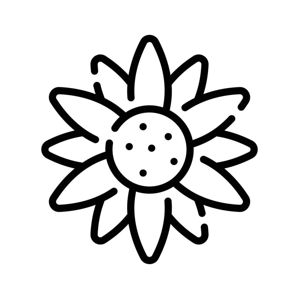 A well designed outline icon of fresh daisy vector