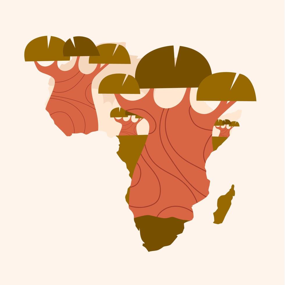 African Baobab Tree vector