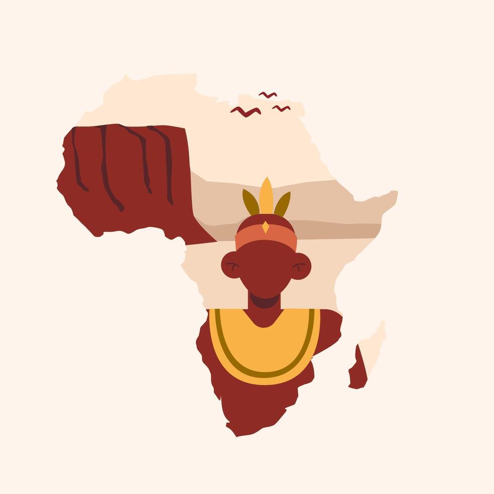 Africans Man with clothes vector