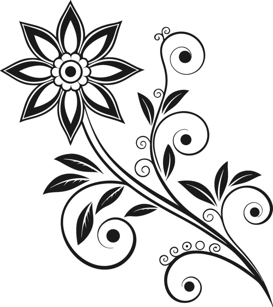 Floral design art vector