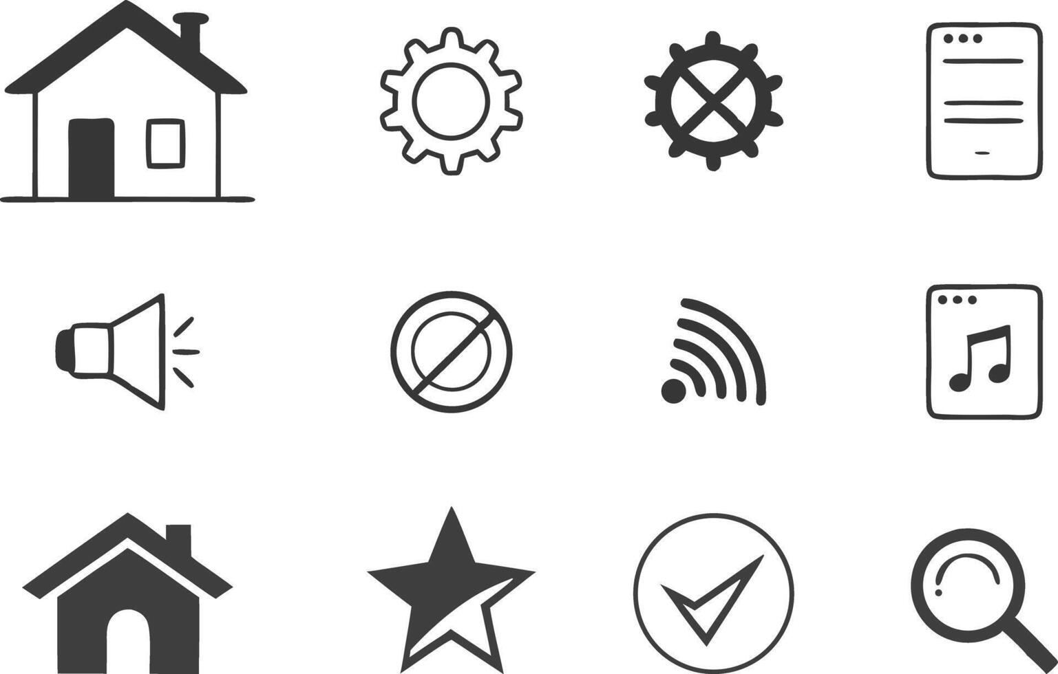 Application UI Icon Design vector