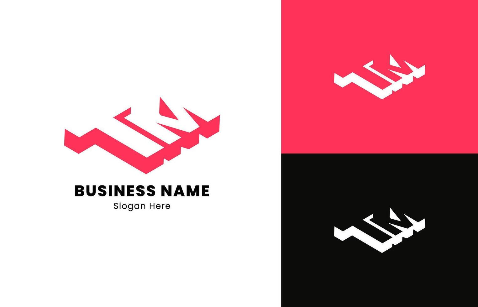 Letter TM negative 3d perspective initial logo design, logo for Professional, marketing, corporate, etc. vector