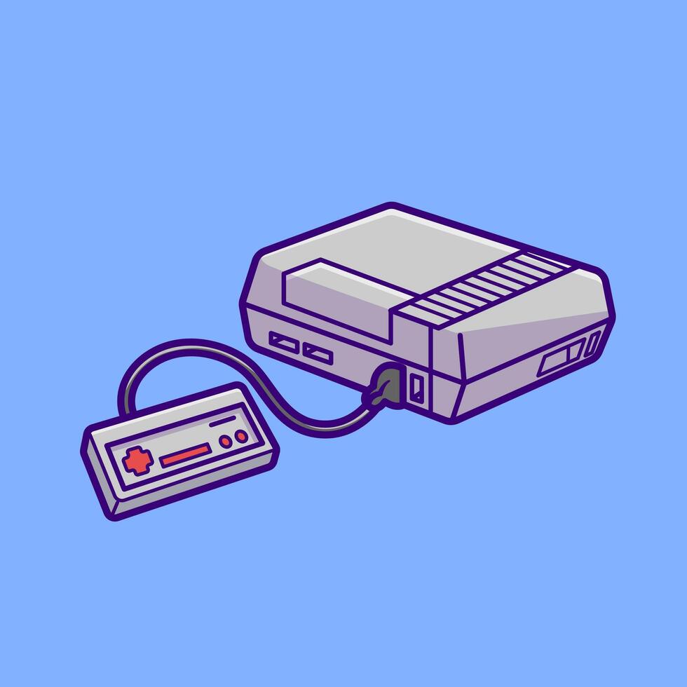 Game Console Player Cartoon vector