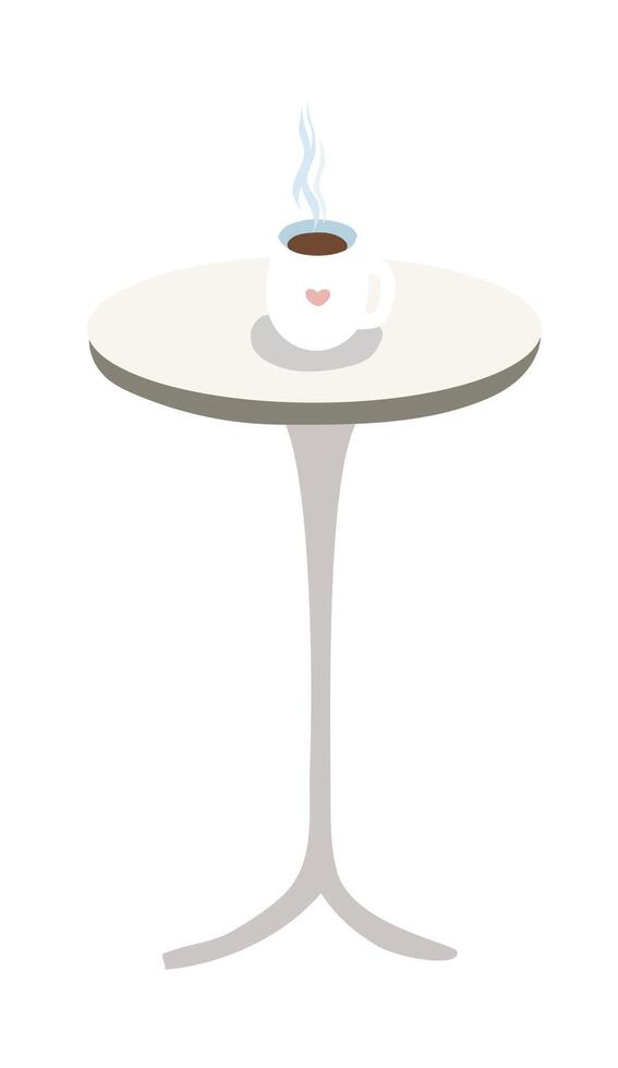 Coffee cup on the table vector