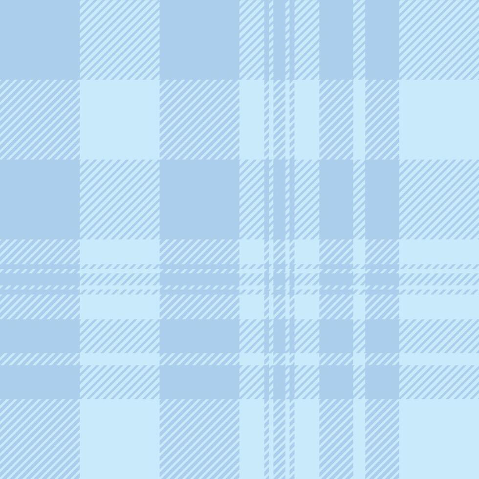 Scottish cage pattern. Blue checkered delicate background, fabric. Traditional Scottish ornament, tartan plaid. vector
