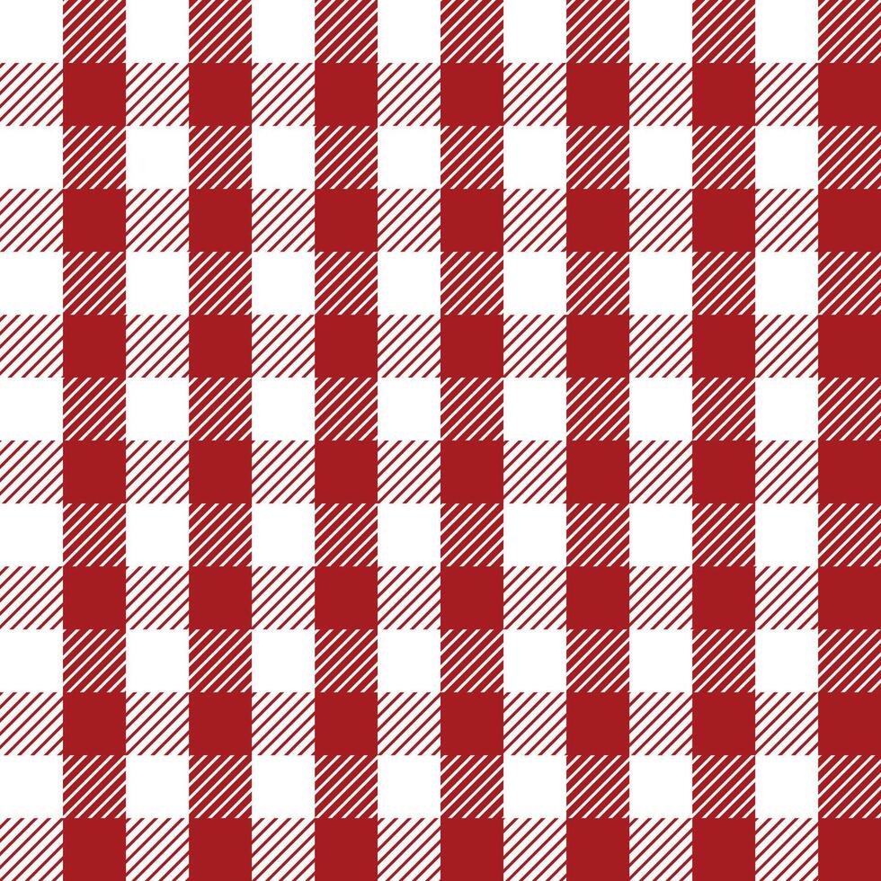 Christmas and New Year plaid. Scottish red checkered pattern. The Scottish cage. Traditional checkered background. Seamless fabric texture. vector